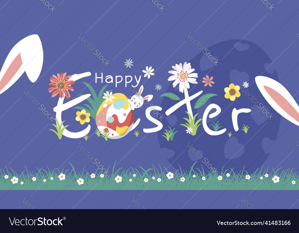 Easter banner design Royalty Free Vector Image