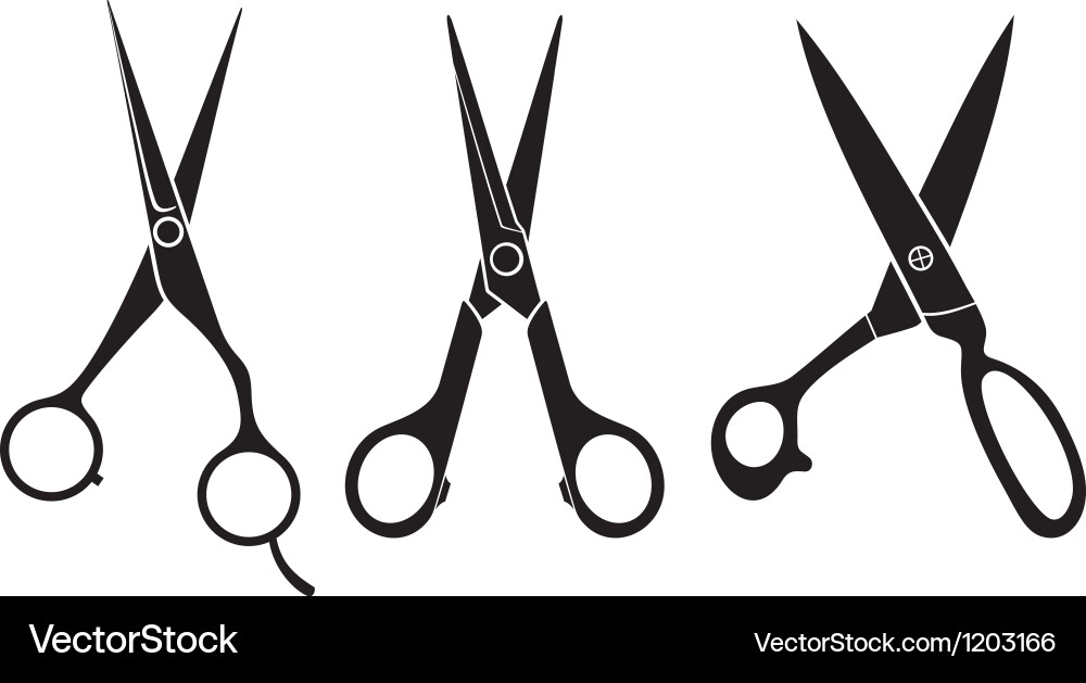 Scissors set Royalty Free Vector Image - VectorStock