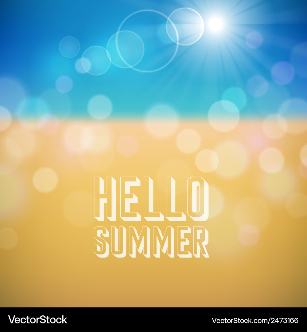 Summer holidays background Royalty Free Vector Image