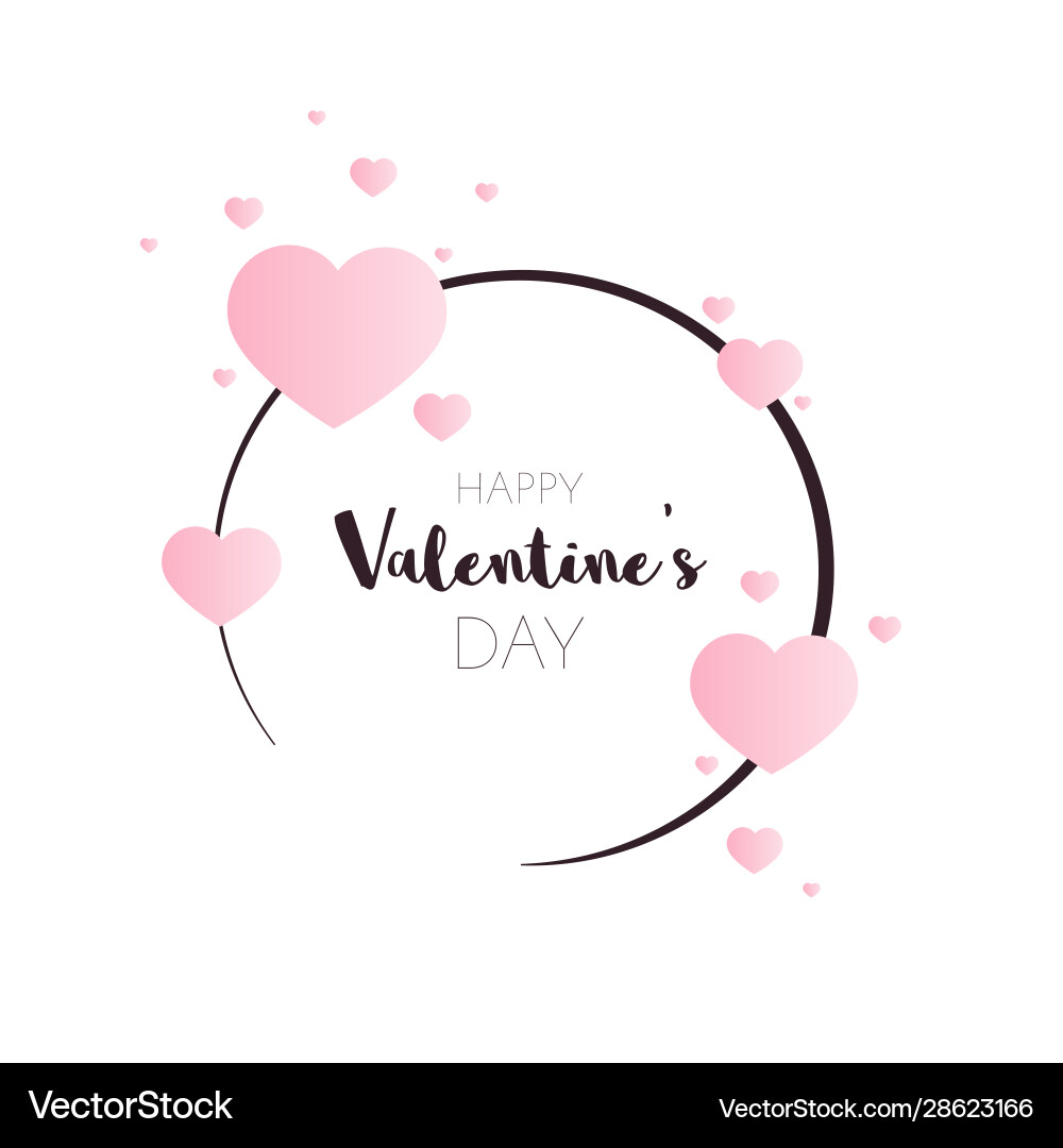 Valentine Day Banner Poster Royalty Free Vector Image