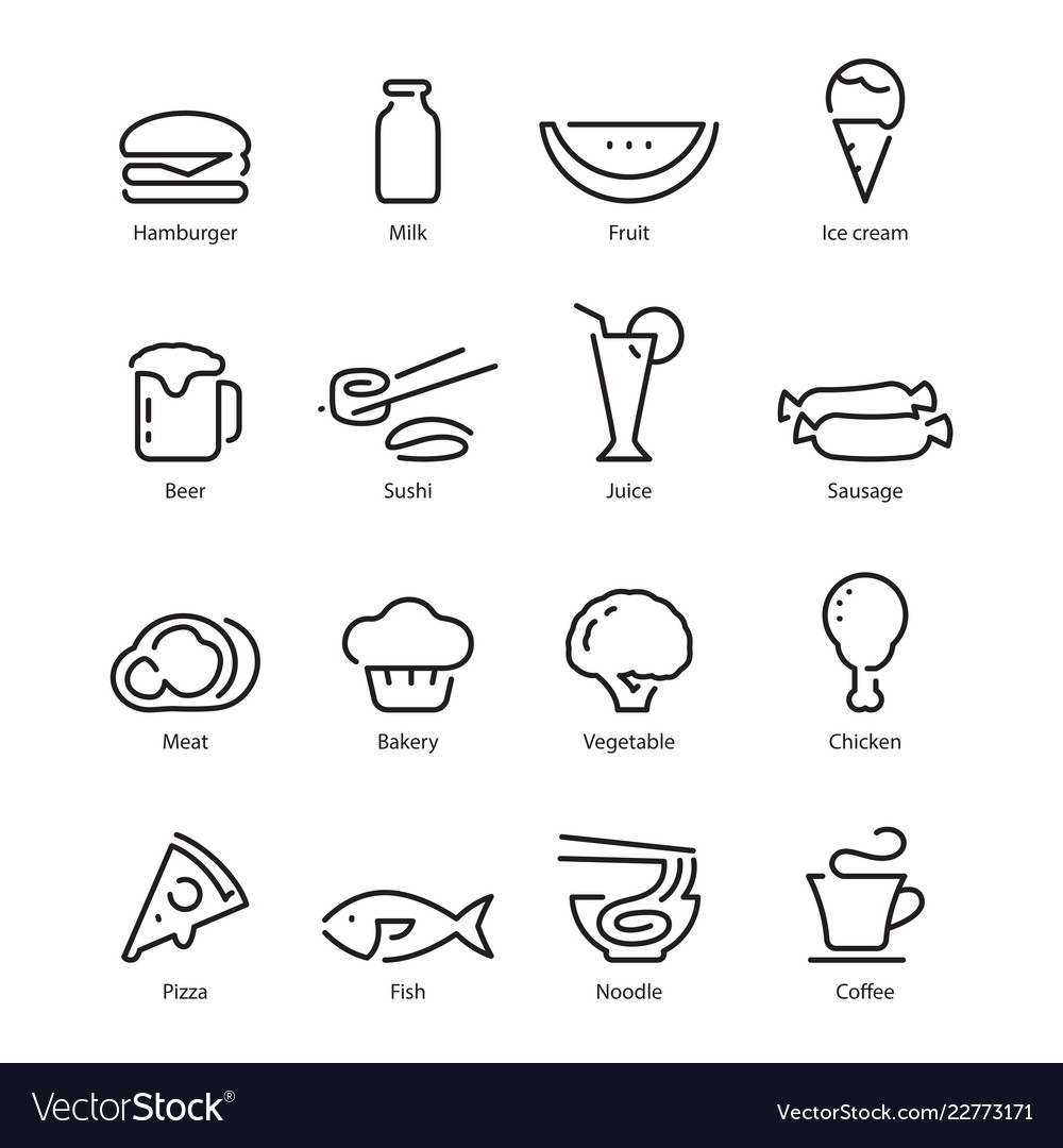 Food icon Royalty Free Vector Image - VectorStock