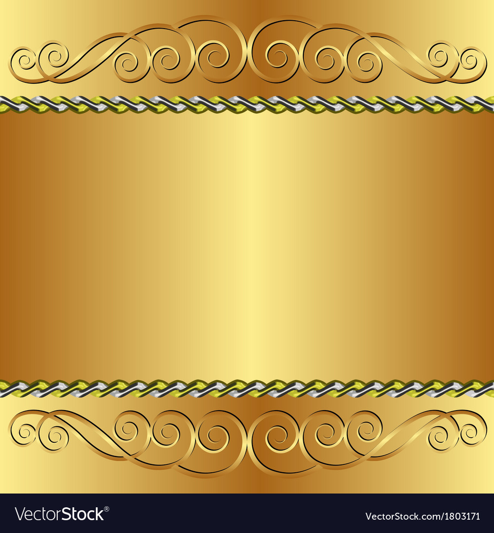 Golden background Royalty Free Vector Image - VectorStock