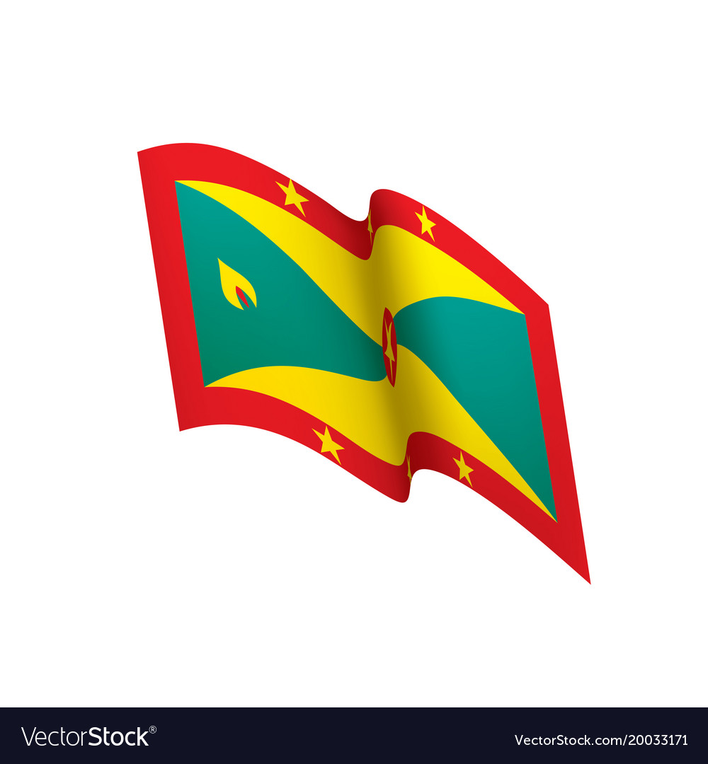 Grenada flag Royalty Free Vector Image - VectorStock