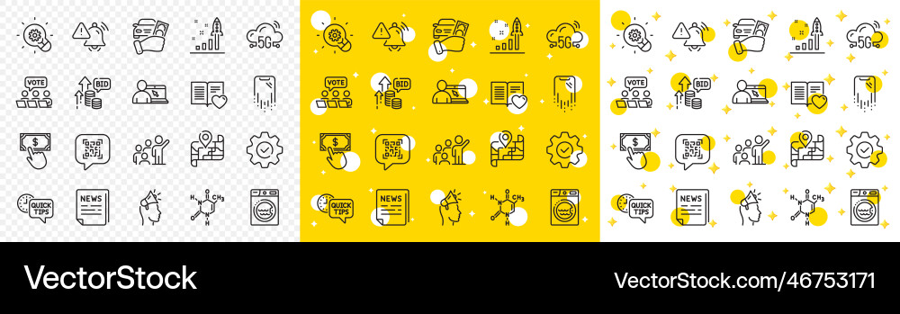 Outline love book smartphone recovery and qr code Vector Image