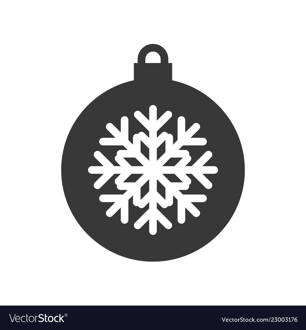 Christmas ball bauble icon suitable for use