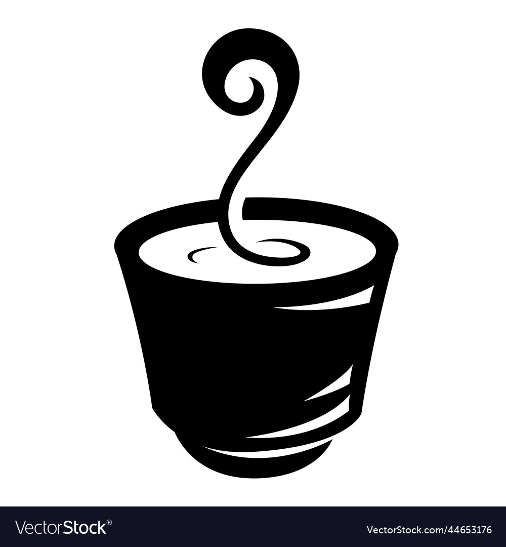 Drawing Hot Tea Cup Royalty Free Vector Image Vectorstock 9594