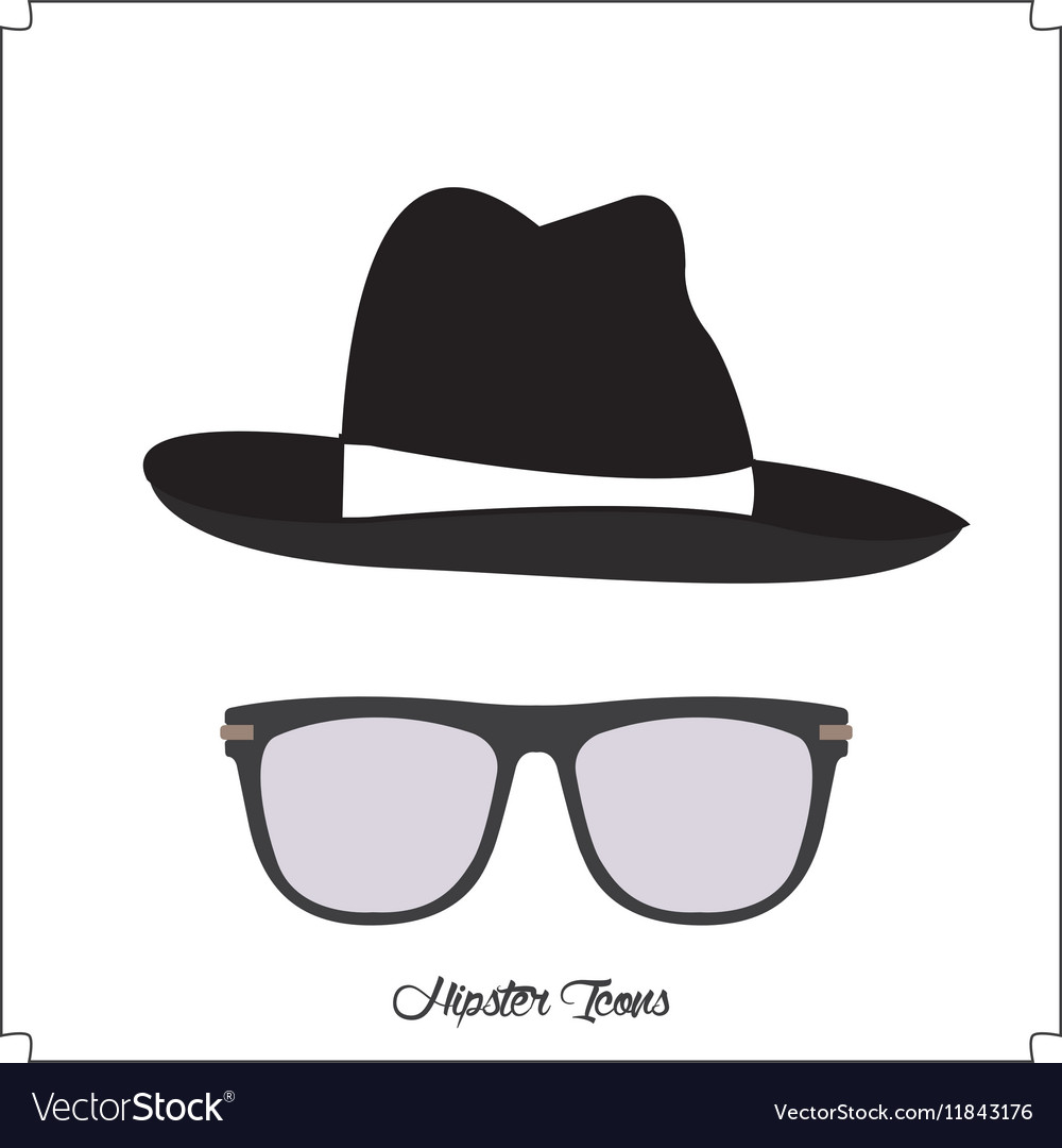 Isolated hipster icon Royalty Free Vector Image