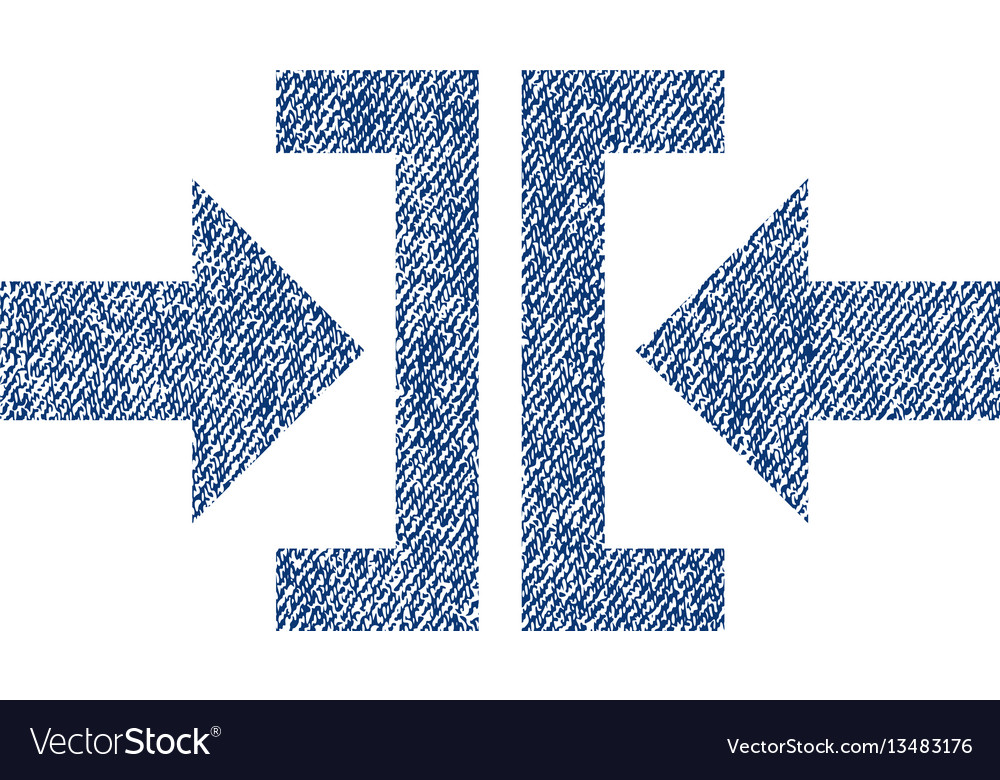 Press horizontal direction fabric textured icon