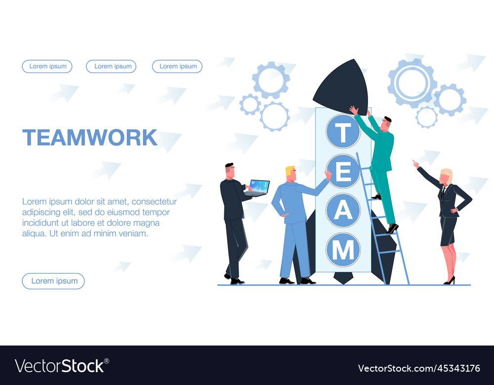 Teamwork 4 Royalty Free Vector Image - VectorStock