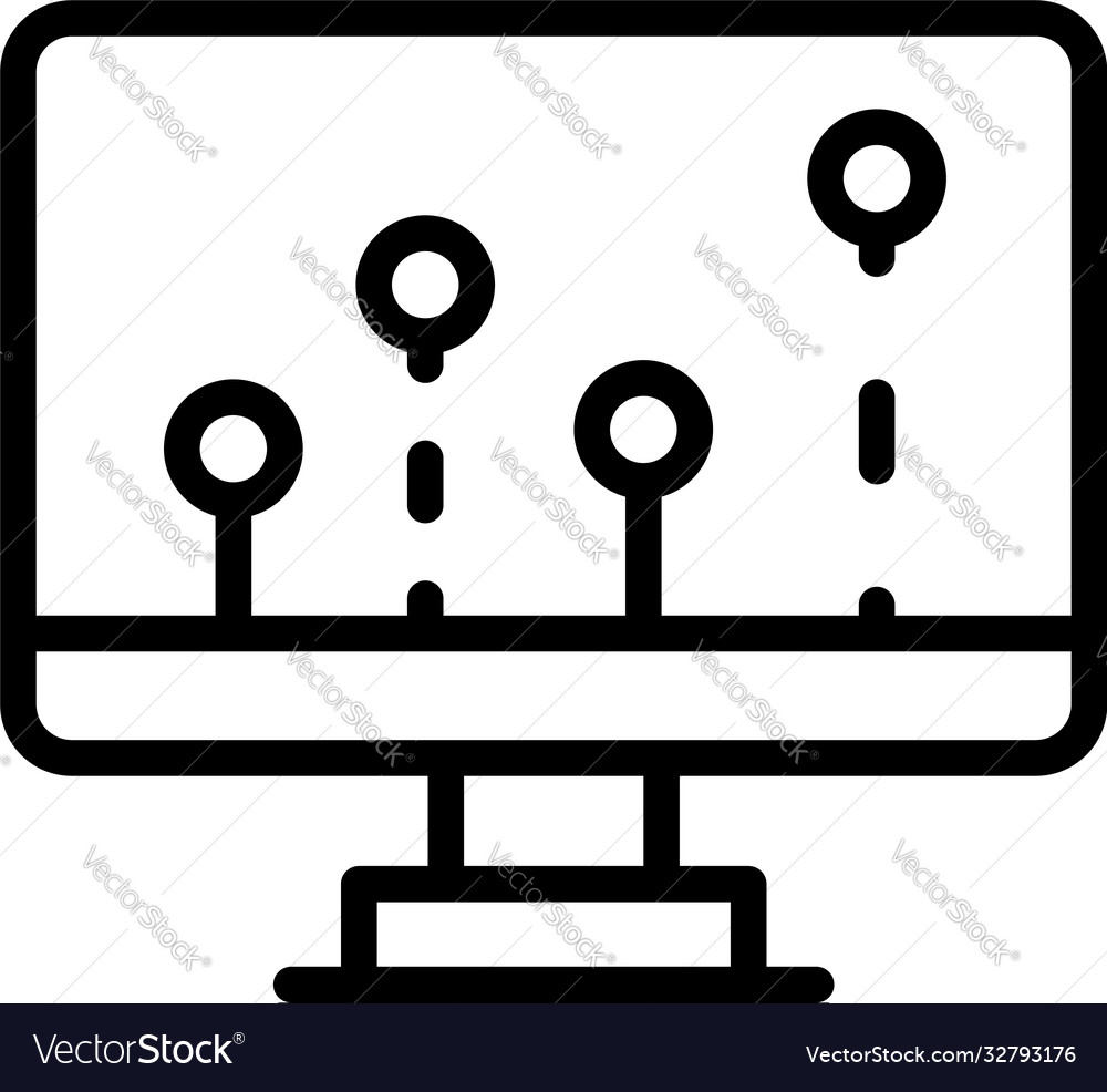 Update operating system icon outline style Vector Image