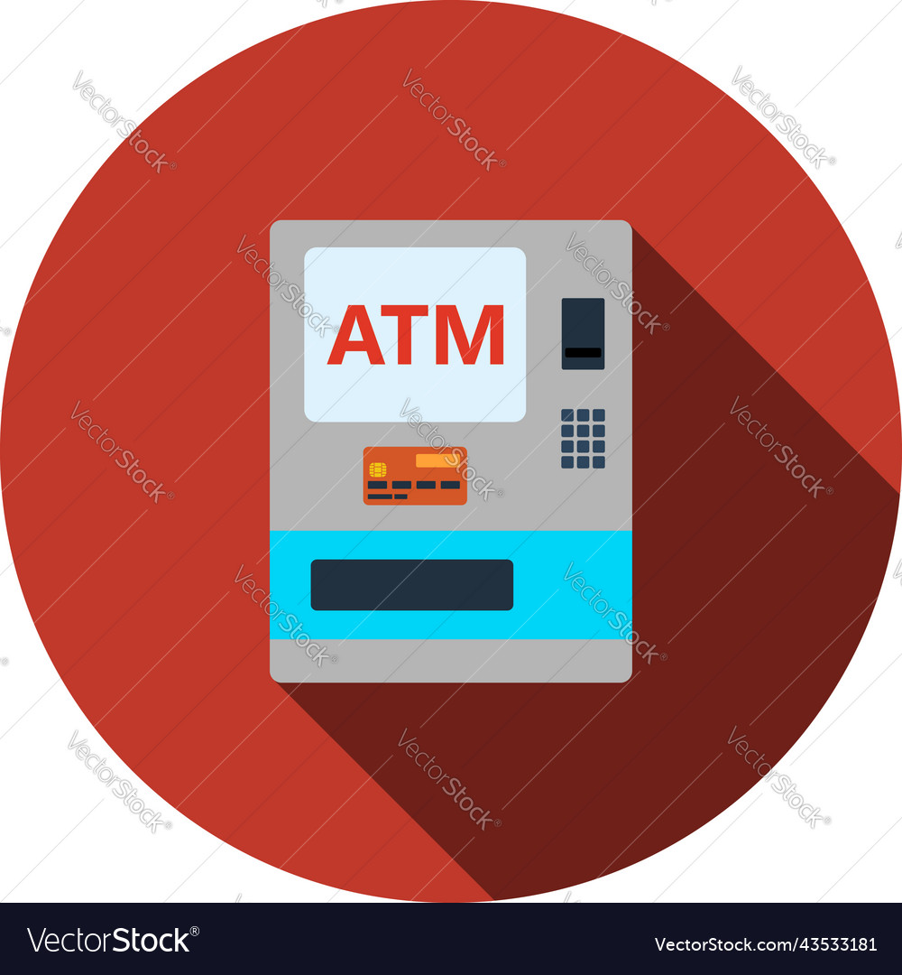 Atm Icon Royalty Free Vector Image Vectorstock