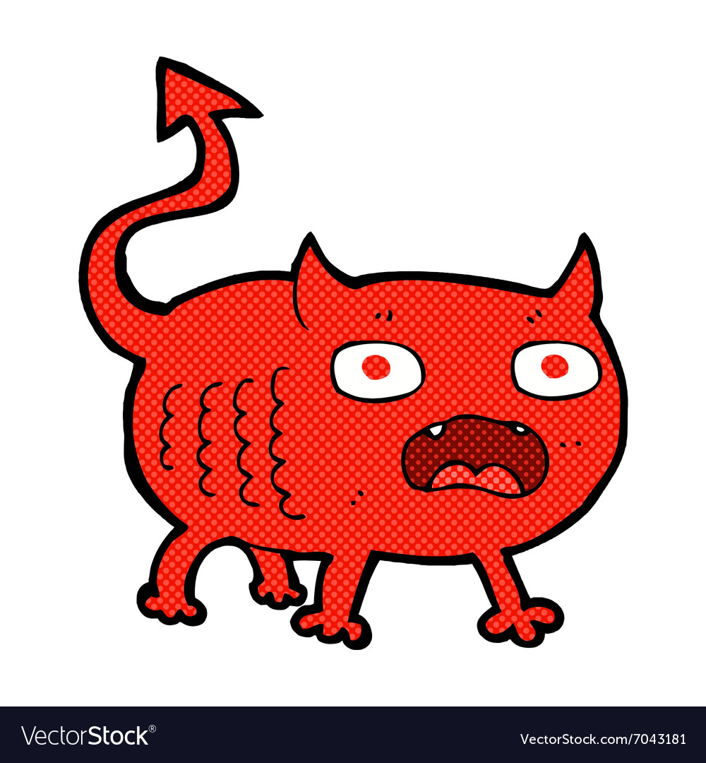 Comic cartoon little imp Royalty Free Vector Image Comic cartoon little imp Royalty Free Vector Image