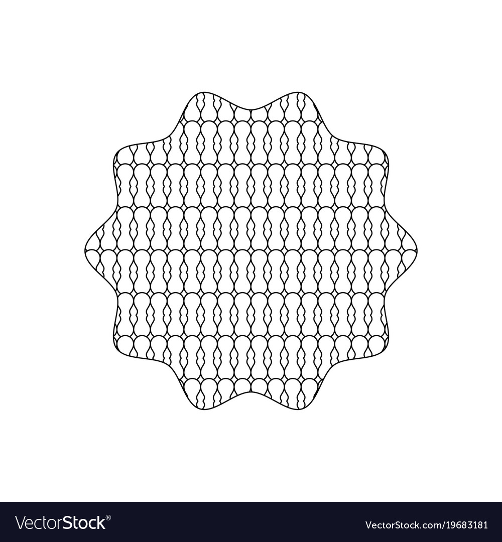 Line star with graphic seamless pattern background