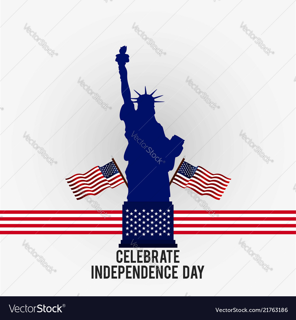 American independence day design card Royalty Free Vector