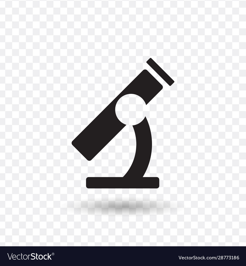 Microscope icon stock isolated on white background