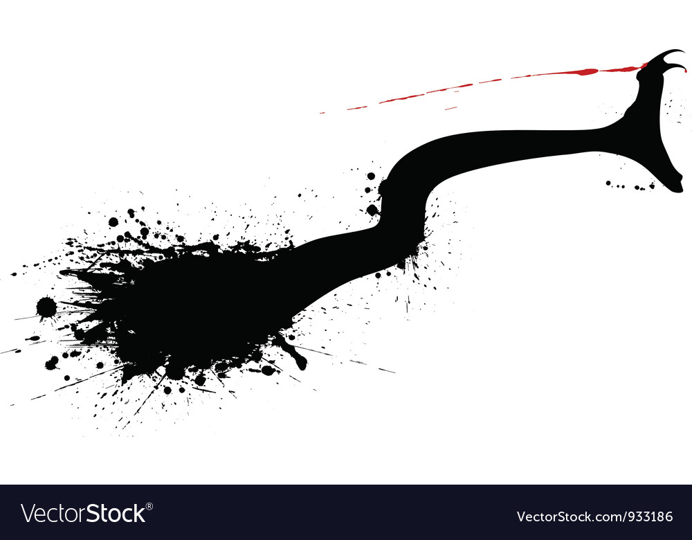 Snake bite Royalty Free Vector Image - VectorStock