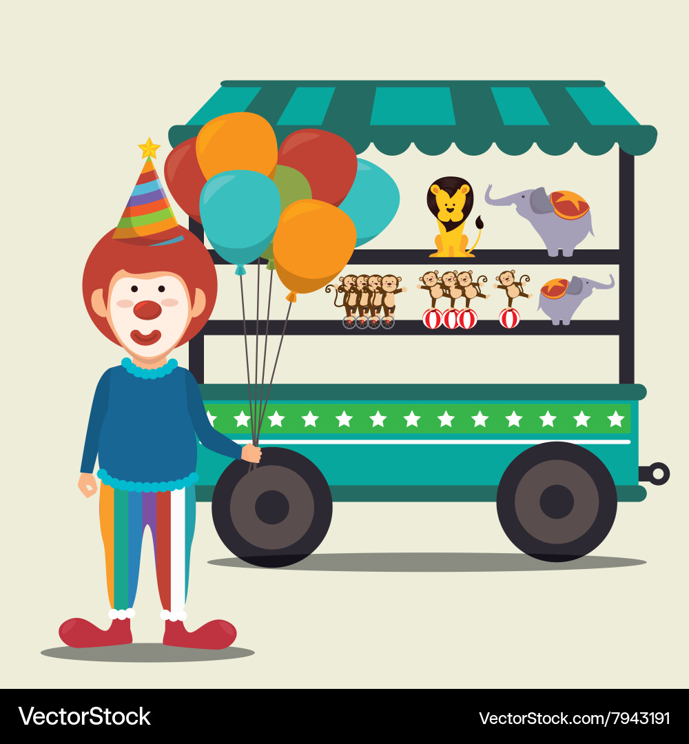 Circus carnival funfair Royalty Free Vector Image