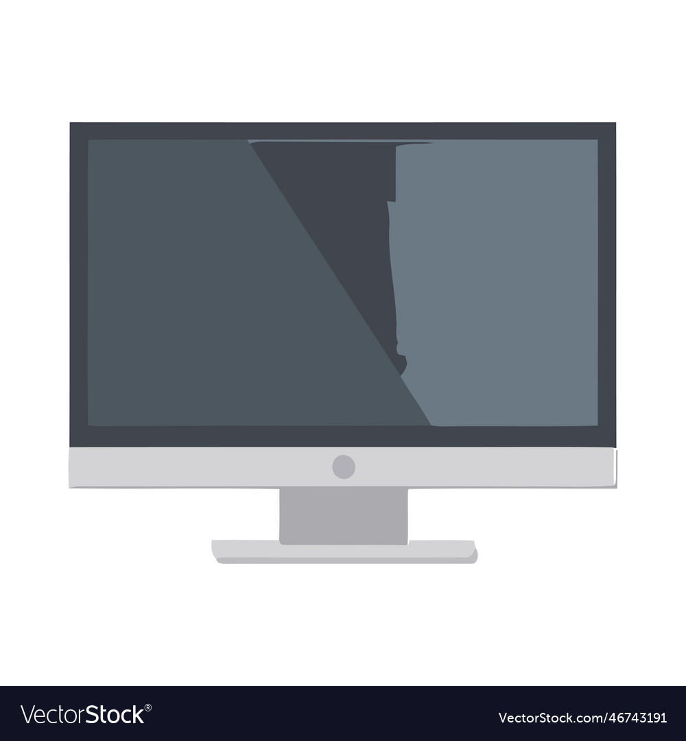 Computer monitor communication technology Vector Image