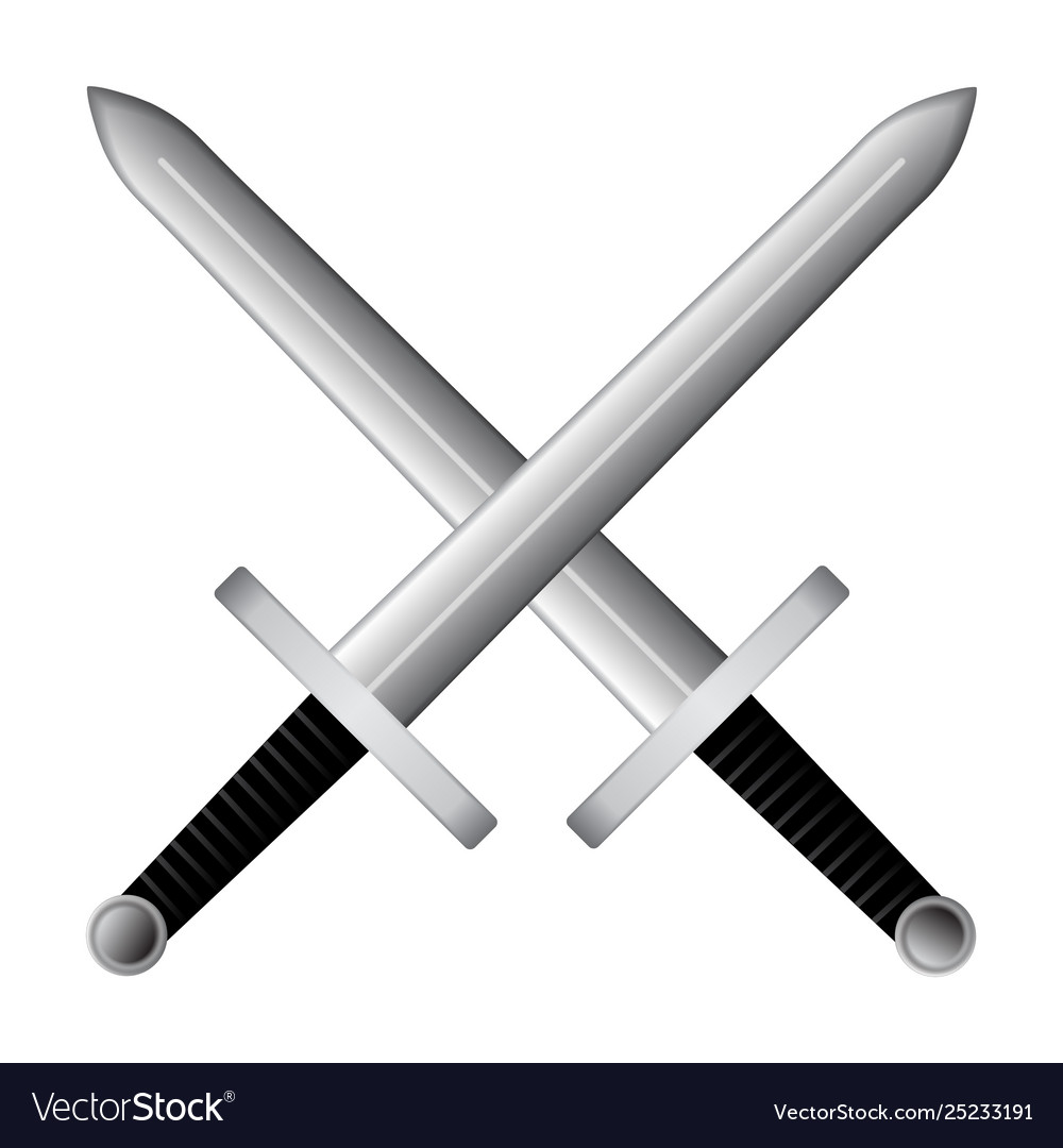 Crossed Swords Icon On White Background. Vector Illustration. Royalty Free  SVG, Cliparts, Vectors, and Stock Illustration. Image 136318359.