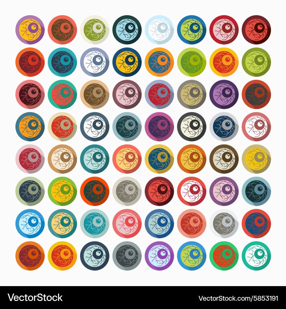 Flat design eye Royalty Free Vector Image - VectorStock