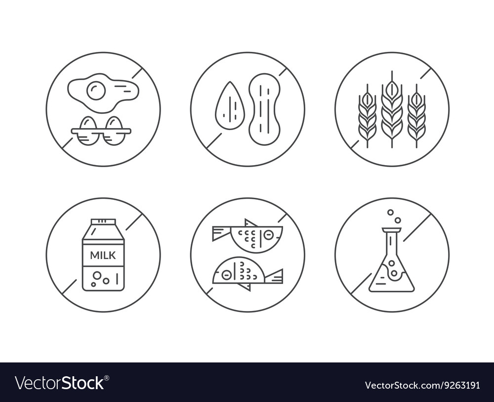 Food Intolerance Royalty Free Vector Image - VectorStock