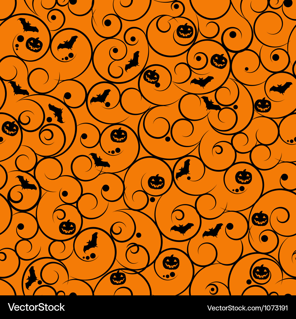 Halloween seamless pattern Royalty Free Vector Image