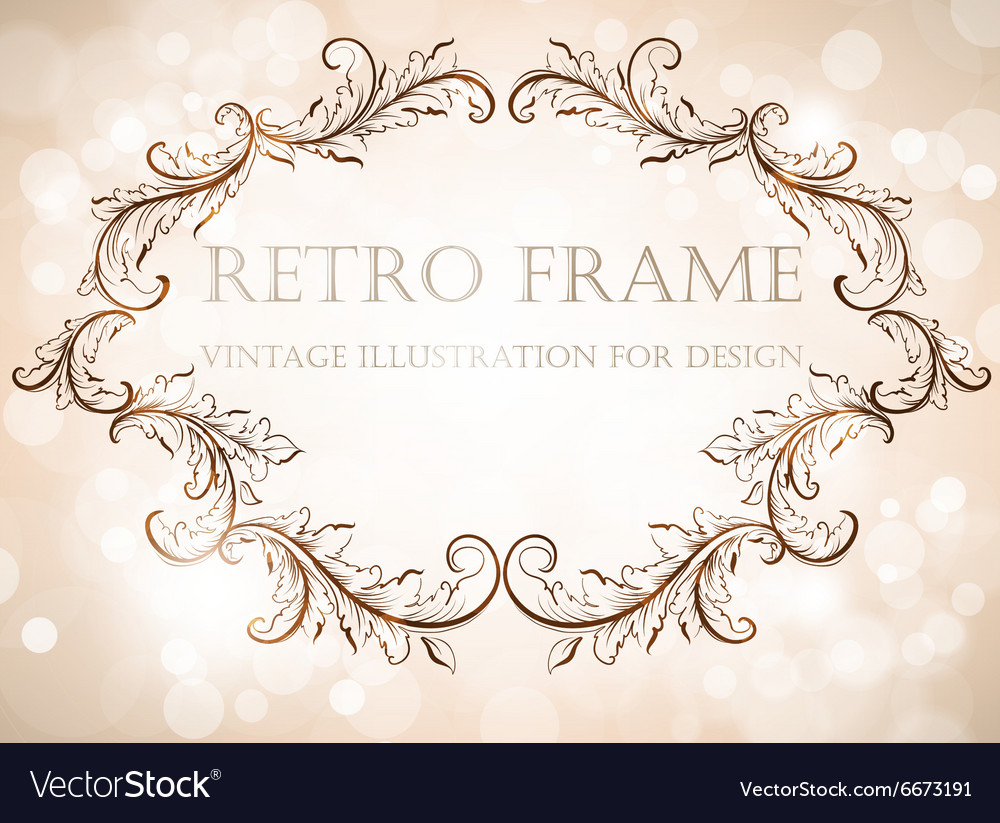 Rustic vintage frame