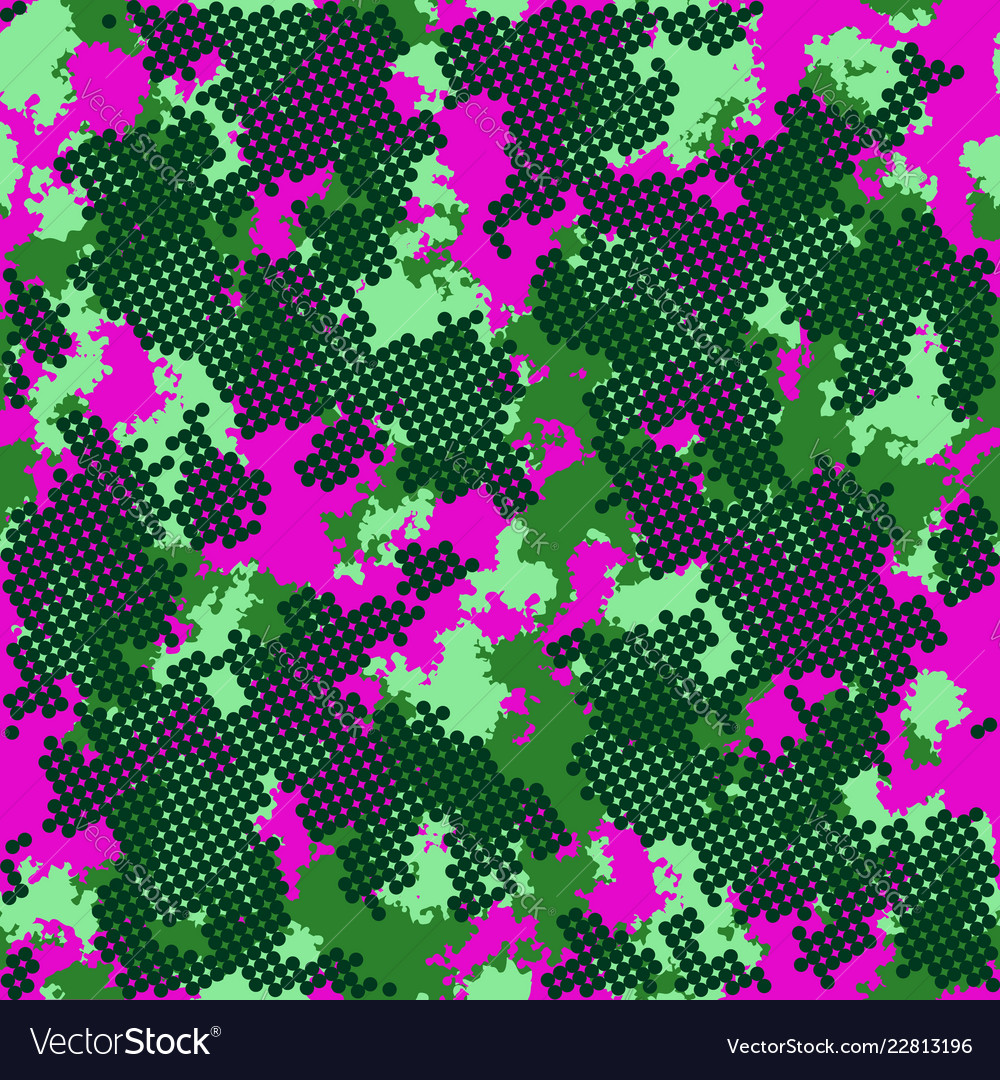 Fashion camo colorful camouflage pattern Vector Image