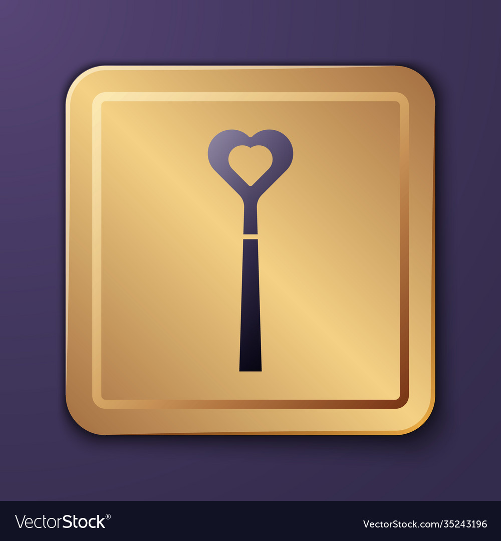 Purple magic wand icon isolated on Royalty Free Vector Image