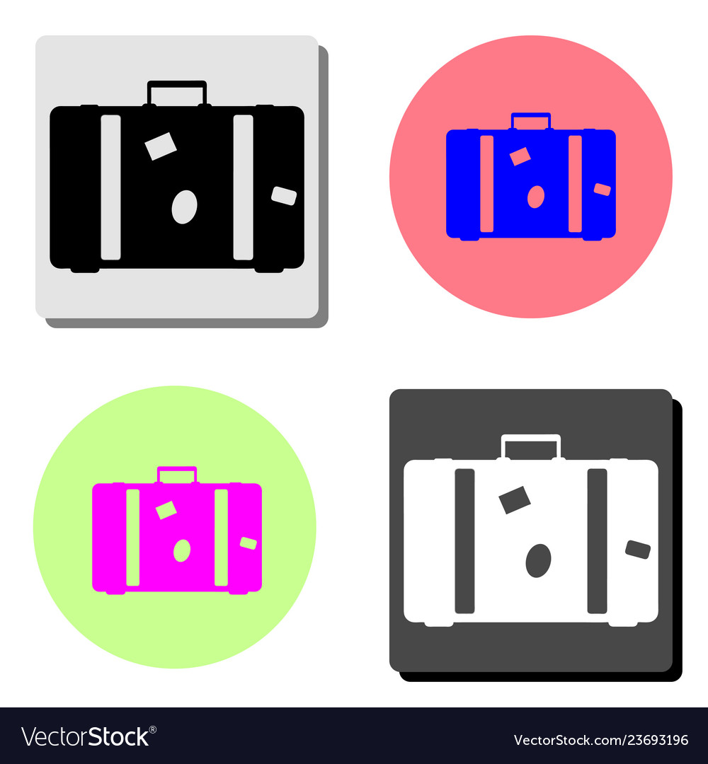 Suitcase flat icon