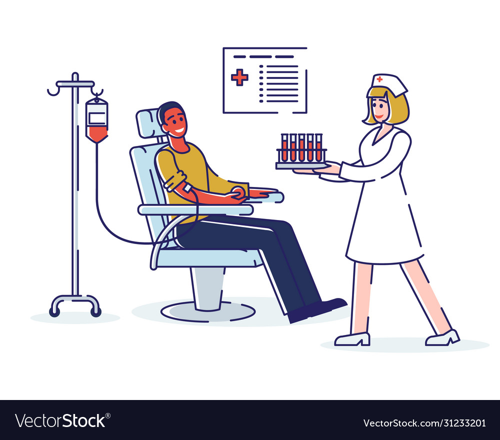 Concept of blood donation world blood donor day Vector Image