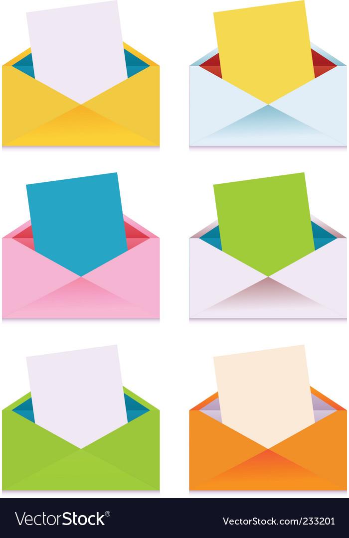 Envelopes Royalty Free Vector Image - VectorStock