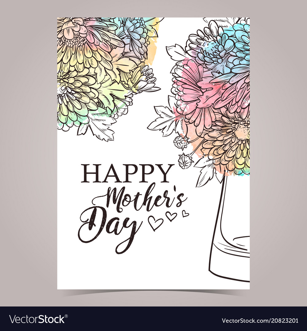 Greeting card design Royalty Free Vector Image