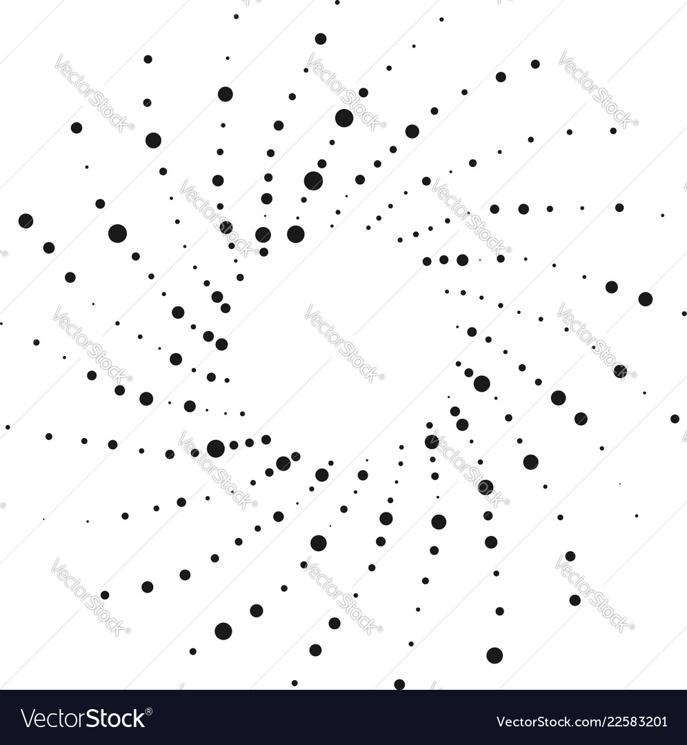 Radial geometric element series abstract black