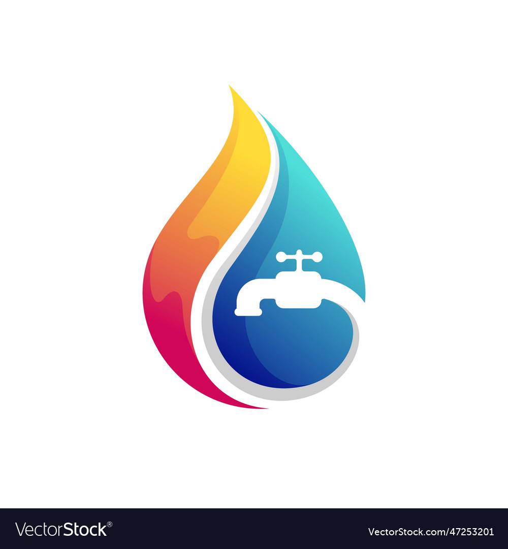 Water heater logo design