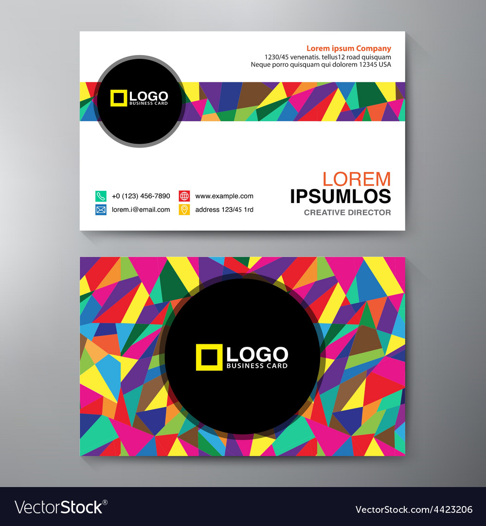 Business card Royalty Free Vector Image - VectorStock