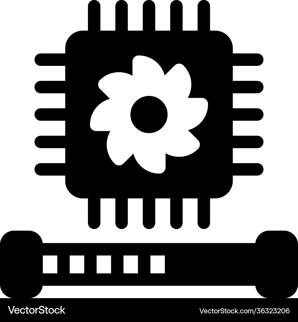 Microchip temperature Royalty Free Vector Image