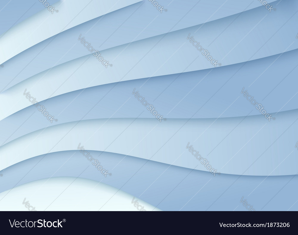 Wavy background in blue color - template