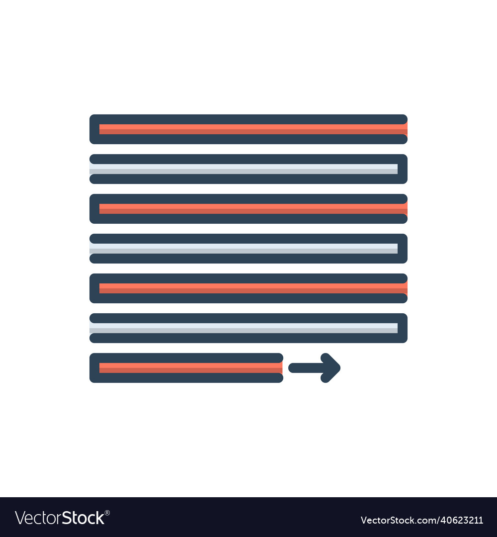 Justify Royalty Free Vector Image - VectorStock