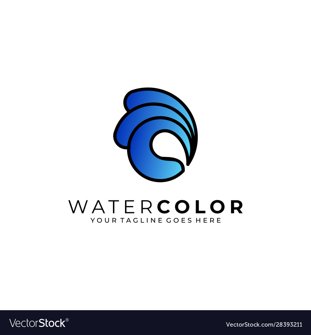 Water abstract template