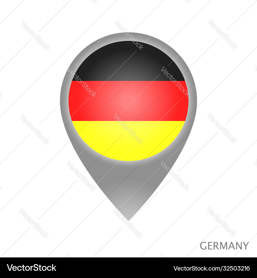 Map Germany Pointed Germany point Royalty Free Vector Image - VectorStock