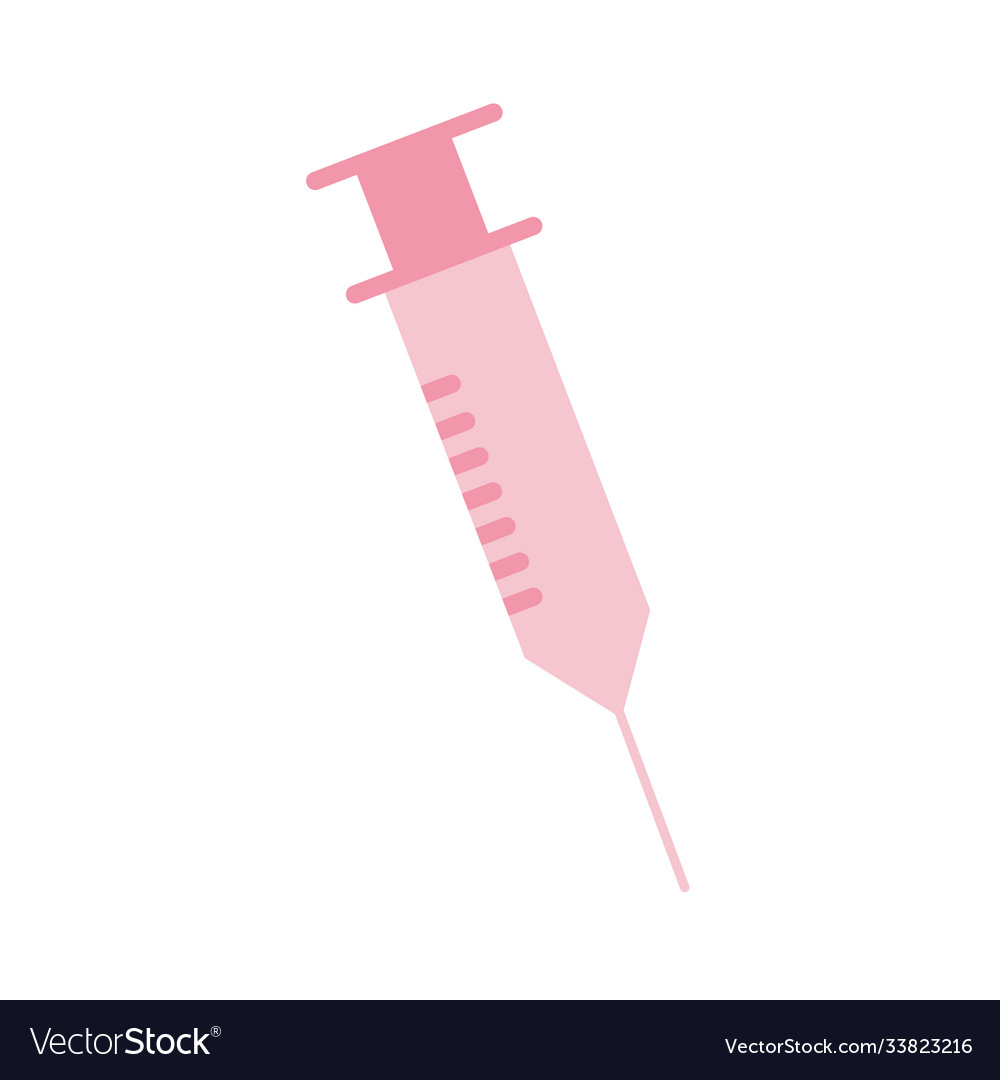 Injection flat style icon design Royalty Free Vector Image
