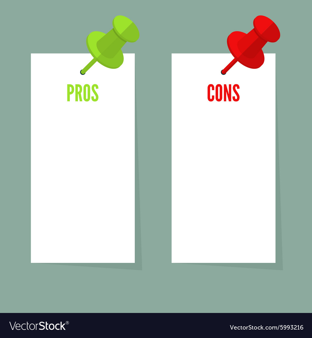 pros and cons list on