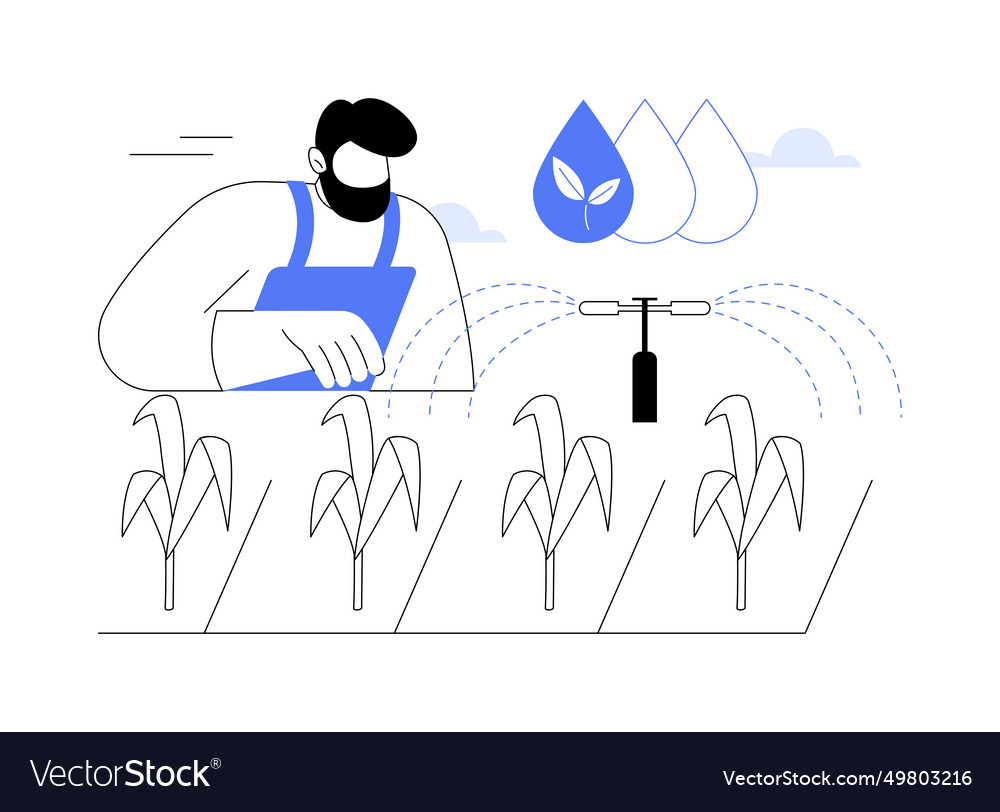 Sprinkle irrigation systems isolated cartoon