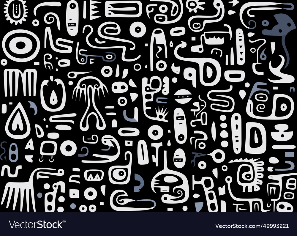 Abstract pattern black and white Royalty Free Vector Image