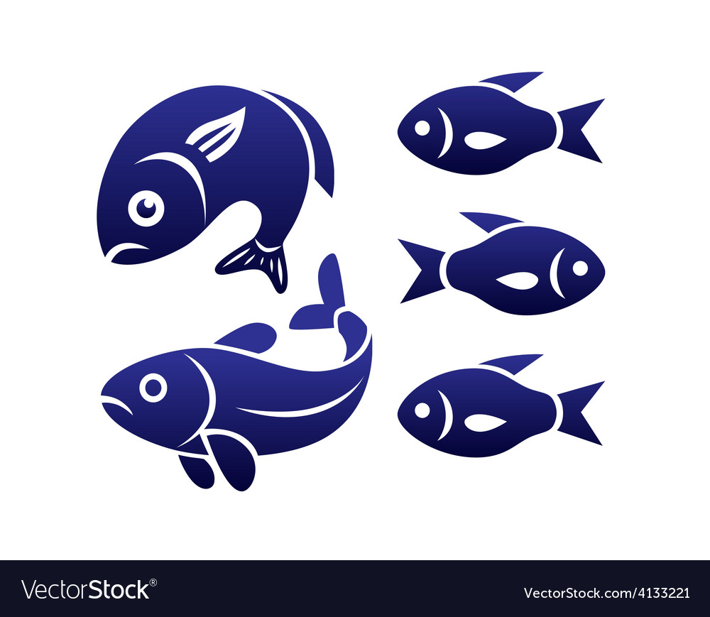 fish-symbols-royalty-free-vector-image-vectorstock