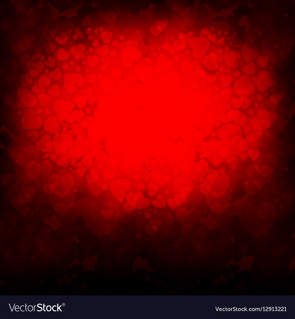 Red background of hearts