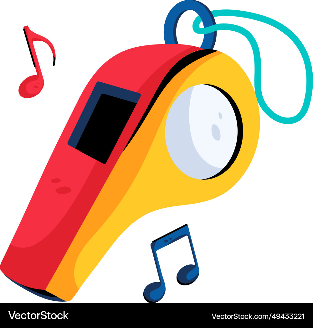 Song Whistle Royalty Free Vector Image Vectorstock