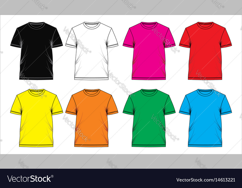 T Shirt Template Royalty Free Vector Image - Vectorstock