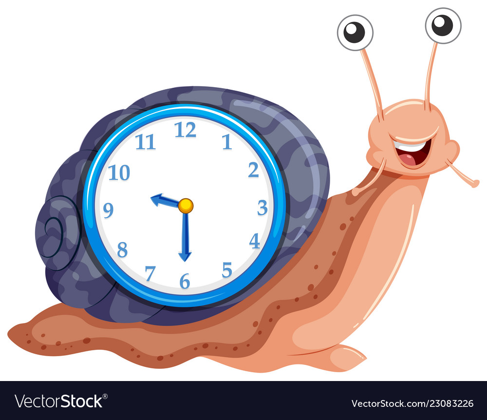 clock with snail template